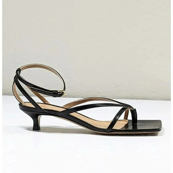Bottega Veneta Women's Stretch Ankle Strap Kitten Heel Sandals Sz 36.5 MSRP $990 - Picture 4 of 11